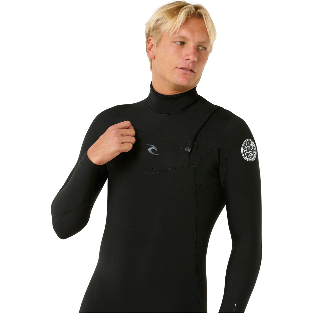 2026 Rip Curl Da Uomo Dawn Patrol 5/3mm Chest Zip Muta 16PMFS - Black
